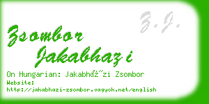 zsombor jakabhazi business card